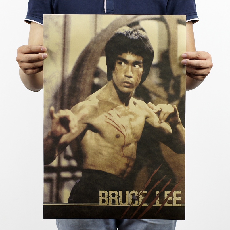 Poster Giấy Kraft Trang Trí Phong Cách Retro Kích Thước 51x35.5cm