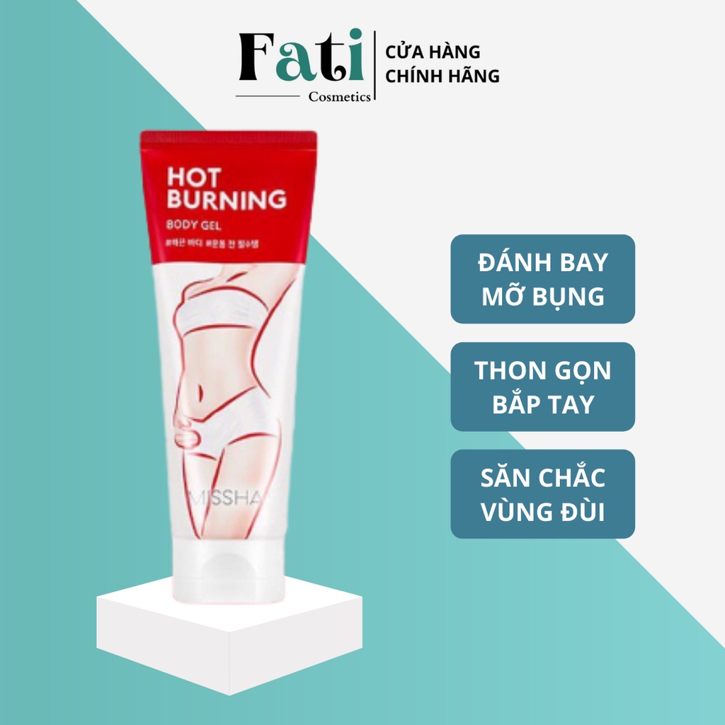 Kem Tan Mỡ Bụng Đùi Missha Hot Burning Perfect Body Gel  - Gel Giảm Rạn Nứt Sau Sinh