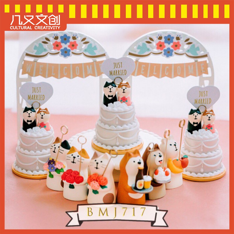 Decole Nhỏ Objects✿Phấn Trang Điểm D00-16 Phong Cách Nhật Bản❤Giá Đỡ Thẻ Tin Nhắn Để Bàn Kiểu Nhật Bản Dùng Trang Trí Đám Cưới / Valentine