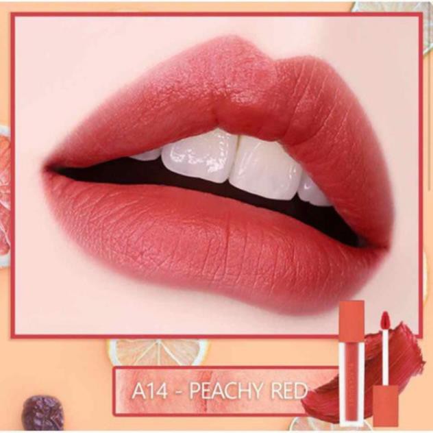 SON BLACK ROUGE A14 Peachy Red Đỏ đào trầm