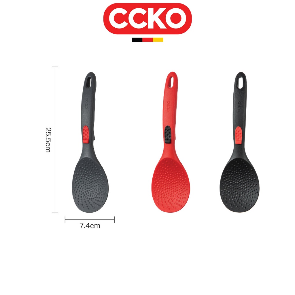 Thìa muôi xới cơm chống dính chất liệu silicone cao cấp CCKO