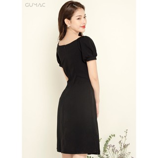 Đầm chạy chỉ tay phồng GUMAC MS05930_DEN