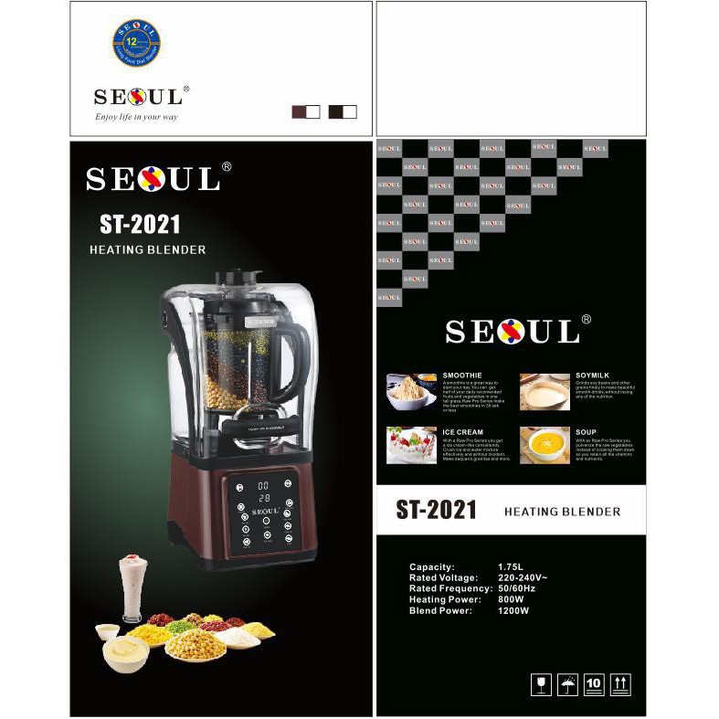 Máy làm sữa hạt SEOUL ST-2021 made in Korea ( hàng mới về )