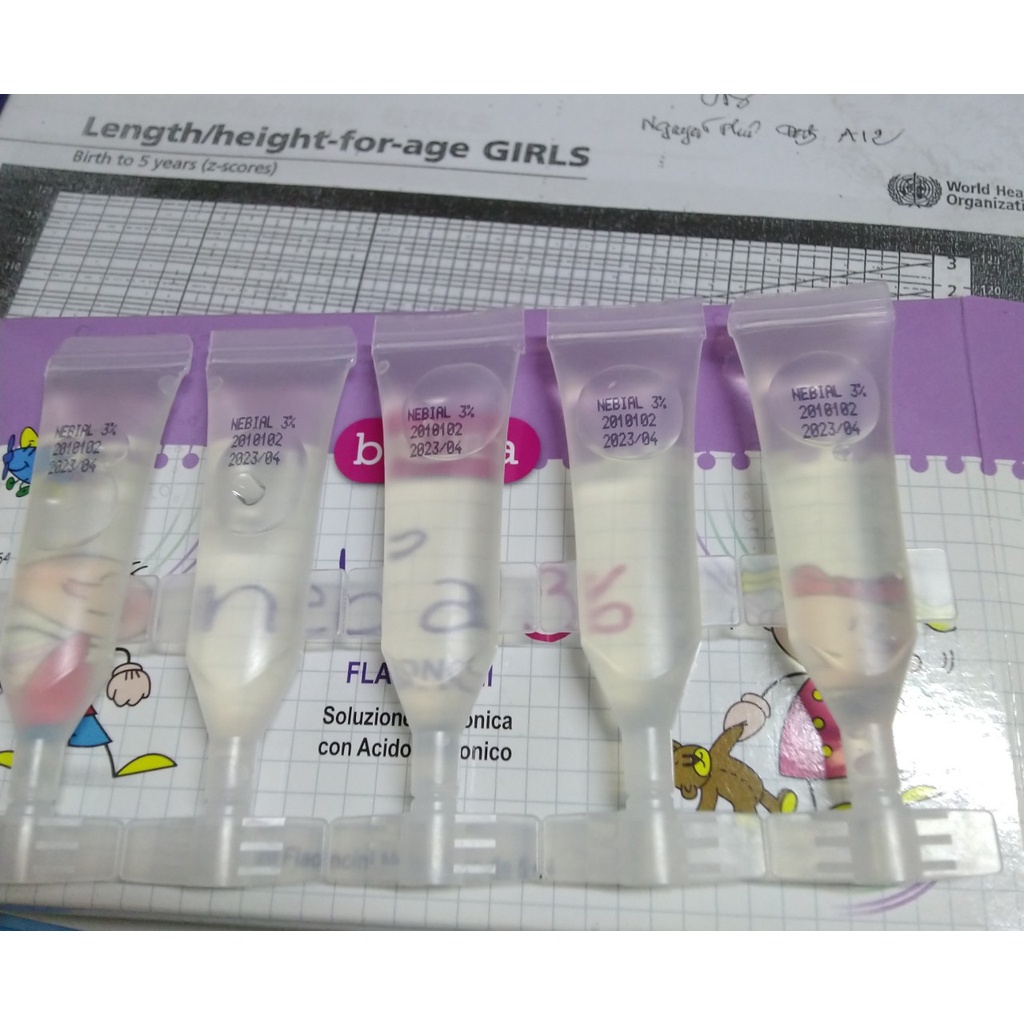 Nước muối nhỏ mũi Nebial 3% từ Buona Italia, giúp giảm nghẹt mũi, chảy mũi,làm sạch dịch nhầy mũi