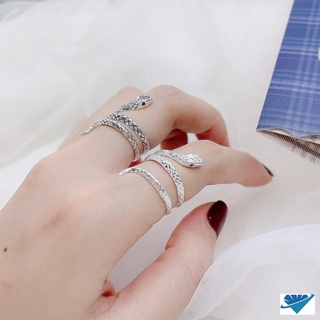 Nhẫn rắn bạc cho nam nữ