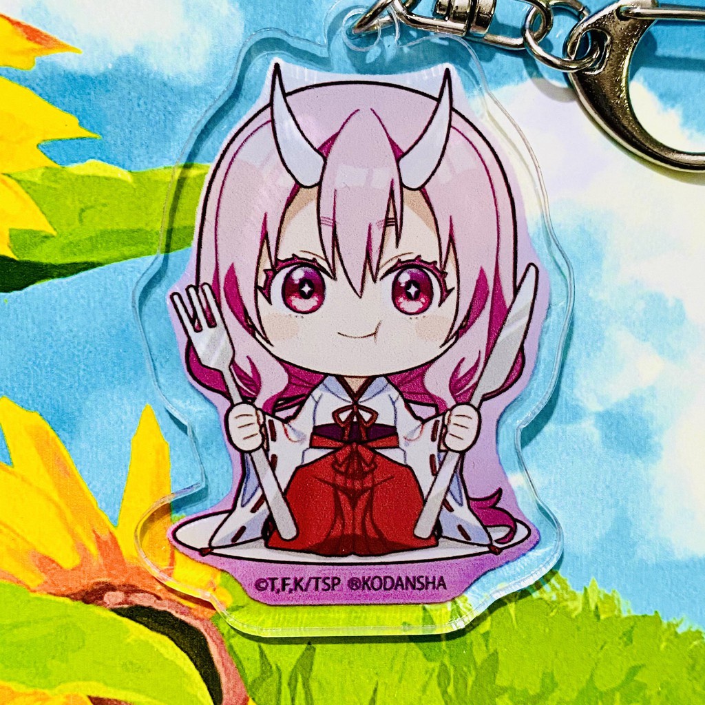 Móc treo chìa khóa Tensei shitara Slime datta Ken CHUYỂN SINH THÀNH SLIME ver ĂN UỐNG anime chibi