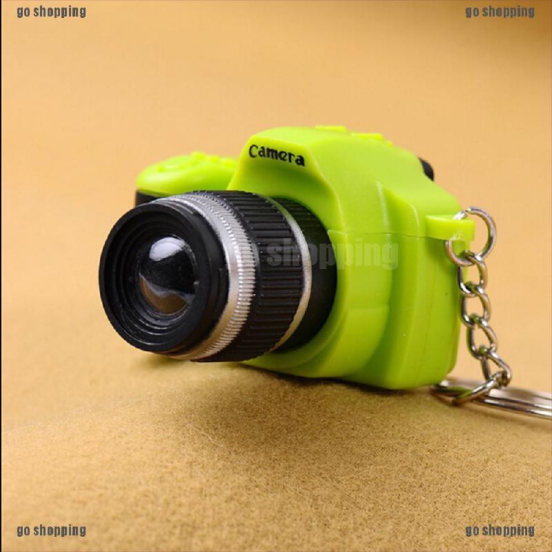 {go shopping}Cute Mini Toy Camera Charm Keychain With Flash Light&amp;Sound Effect Gift