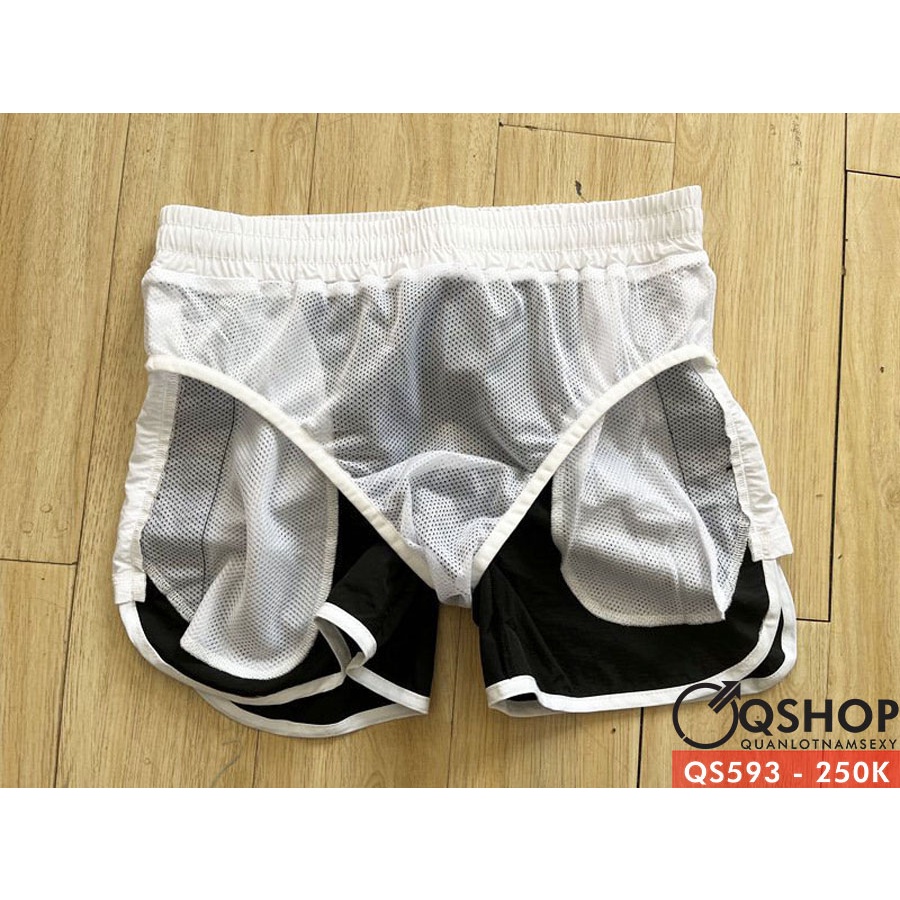 Quần short đi biển đi bơi màu trơn QSHOP QS593