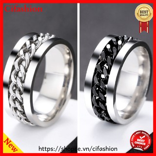 Combo 2 Nhẫn Khui Bia Dây Xích Titan Phong Cách Thời Trang Cống Han Rỉ, Bay Màu - Cifashion