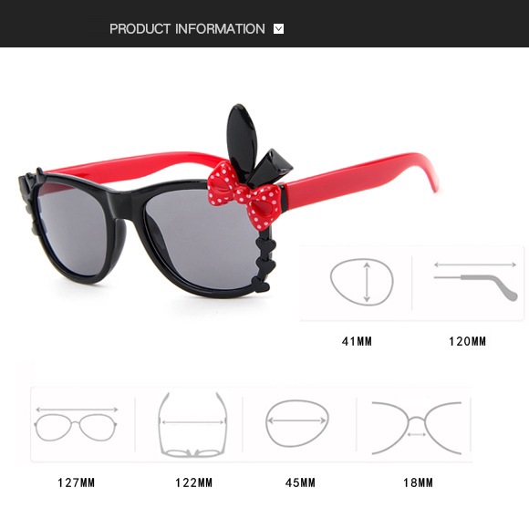 Kính mát trong suốt Unisex kiểu dáng hoạt hình dễ thương | BigBuy360 - bigbuy360.vn