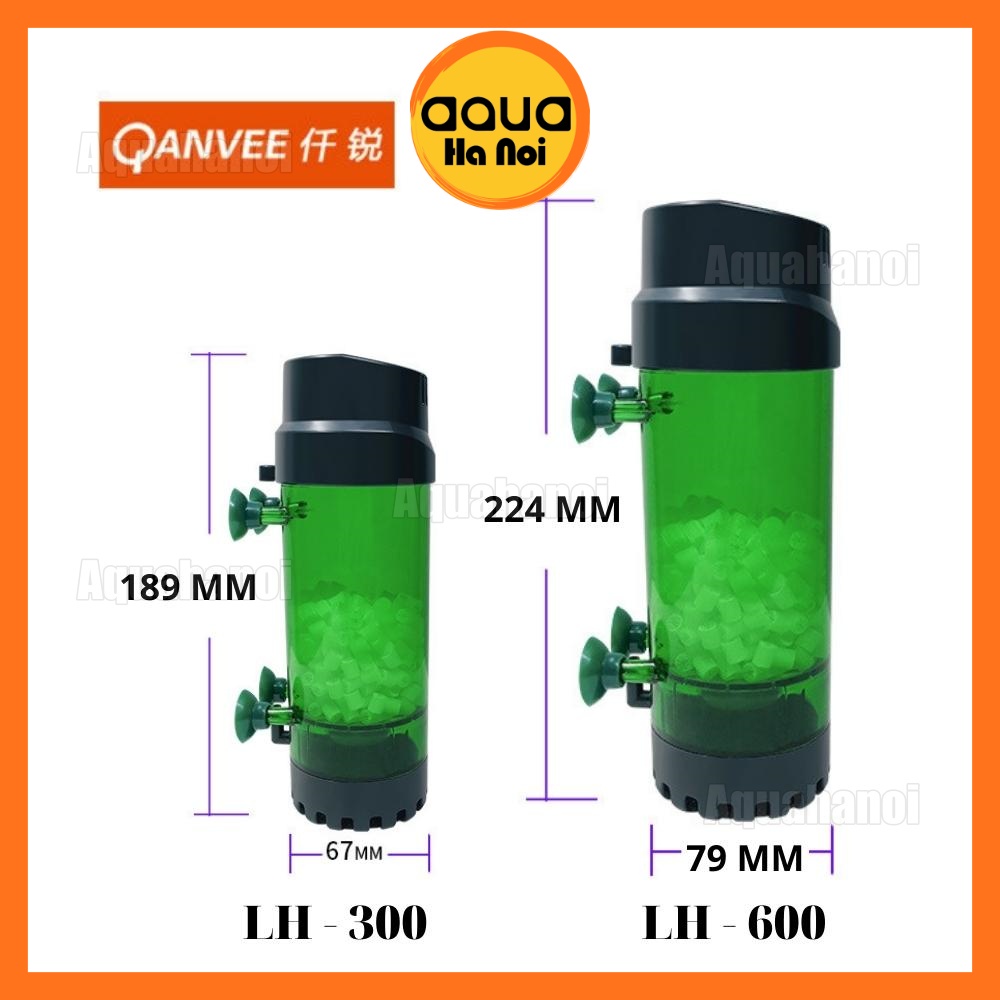 Lò đảo Kaldnes tạo vi sinh QANVEE LH-300 / 600 - Lọc nước bể cá thủy sinh
