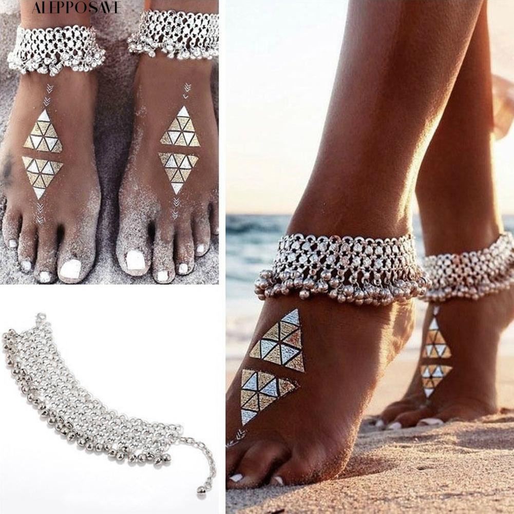 🔥🔥Bán chạy mua hàng🔥Lắc chân đính chuông phong cách cổ điển thanh lịch dành cho nữ 🚀🚀🚀