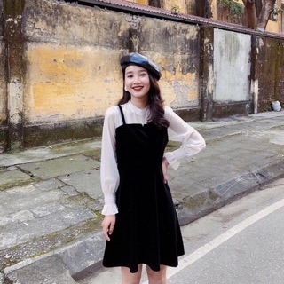 Váy Yếm pha nhung