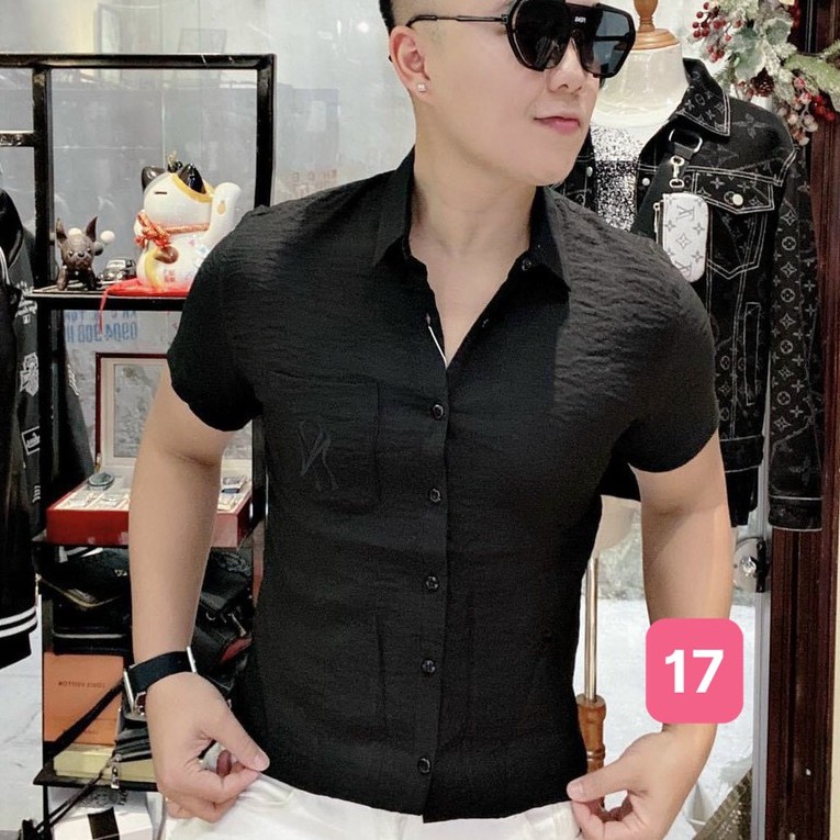 Áo sơ mi nam chất liệu đũi cotton đẹp kiểu dáng hàn quốc mới HAVADO6 nhiều mẫu mới