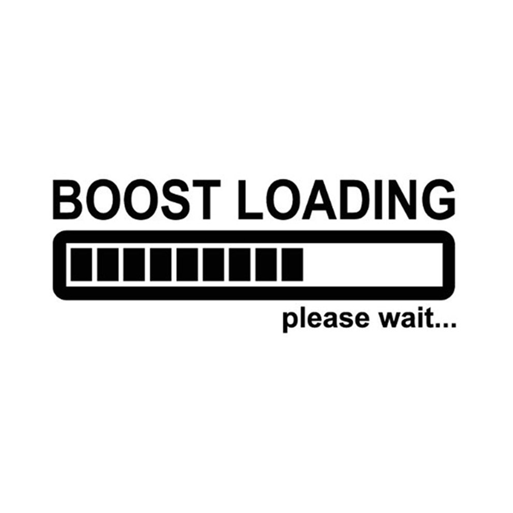 Miếng Dán Phản Quang Hình Suqi Cool Boost Loading Please Wait.. Nhiều Màu Sắc Vui Nhộn Trang Trí Xe Hơi