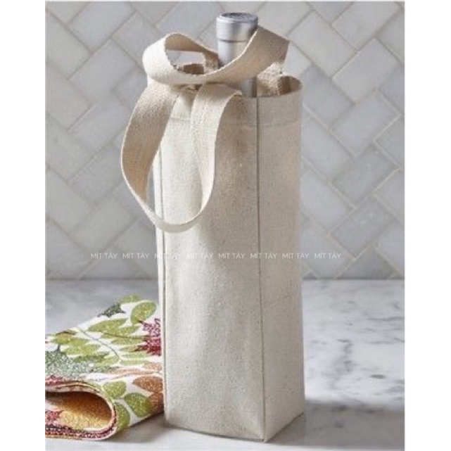 Túi Vải Đựng Bình Nước, Chai Rượu Đủ Size Wine Water Bottle Bag
