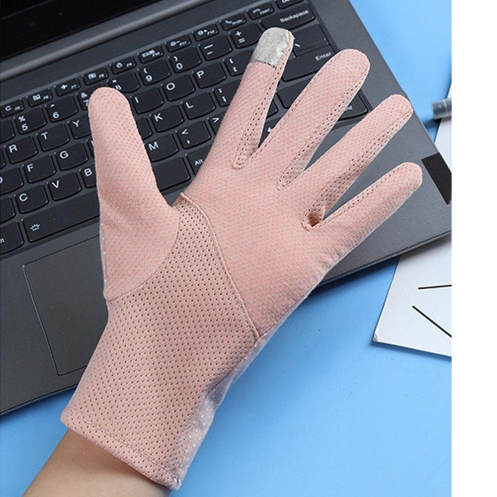 EUTUS Găng Tay Lái Xe Bằng Cotton Toàn Diện Thời Trang Xuân Hè
