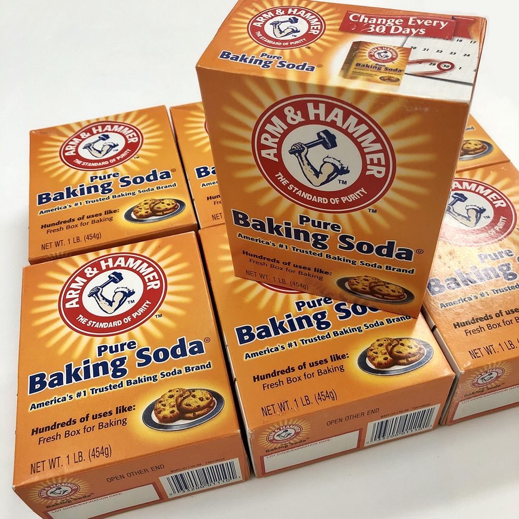 Bột Baking Soda 454g nhập khẩu Mỹ (USA) giúp làm trắng răng, khử hôi miệng, làm bánh, tẩy rửa, ngâm rau,...