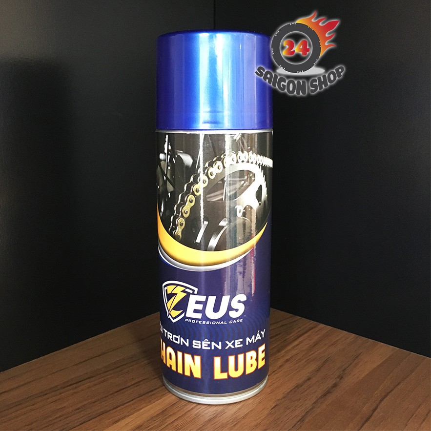 Combo Xịt Dưỡng Sên + Rửa Sên + Dưỡng Bóng Vỏ Xe - Nhựa Nhám ZEUS (Tặng Cọ Sên)