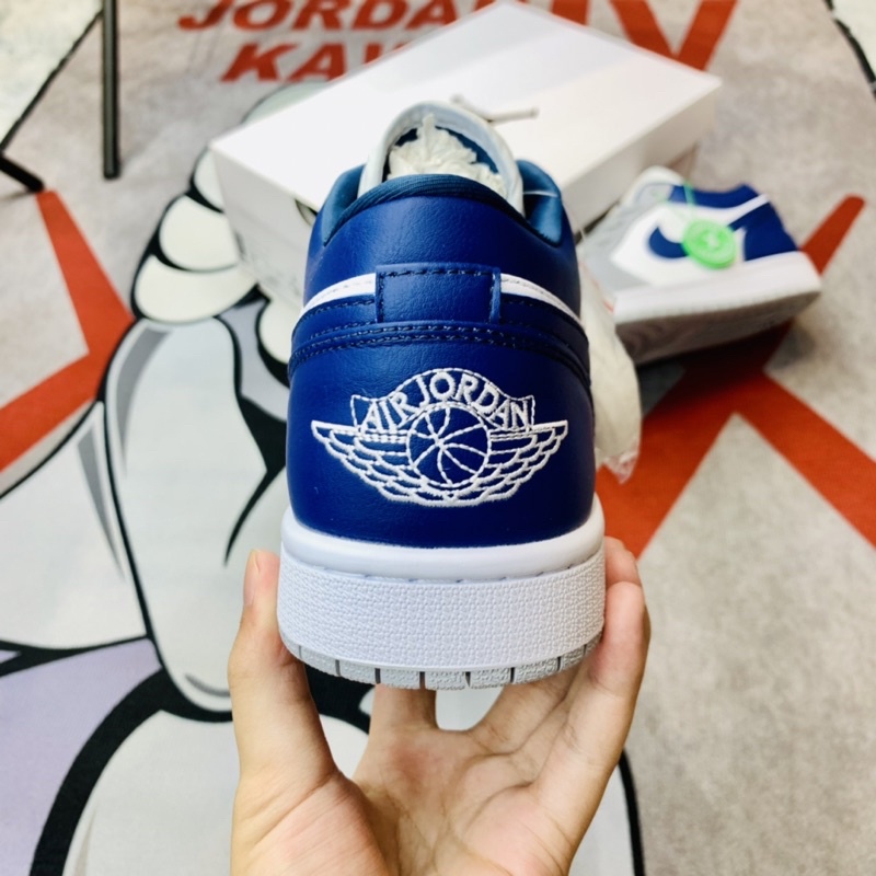 Giày Thể Thao Sneaker Air Jordan 1 Low Stealth French Blue Hàng SC