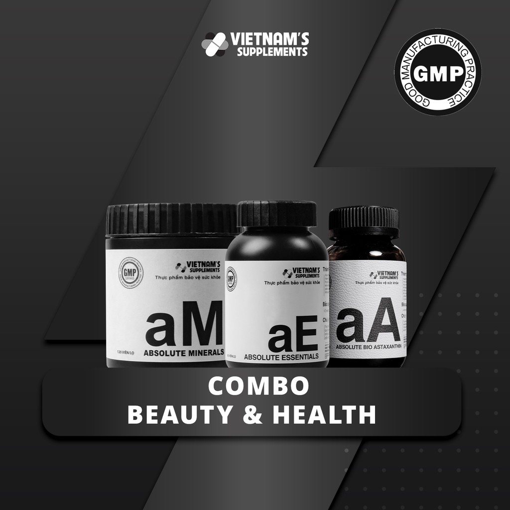 Combo viên uống hỗ trợ sức khỏe và sắc đẹp (Combo Vitamin Beauty &amp; Health) - Vietnams Supplements