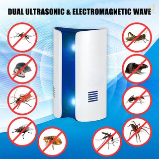 M&S Ultrasonic Pest Repeller Indoor Plug Electronic Vermin Repeller Insect Bug Mosquito Fly Spider Repeller Non-Toxic Repellent Mouse Mice Rat