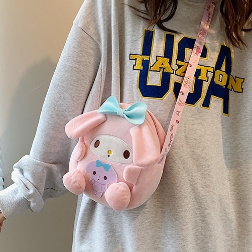 SANRIO Túi Đeo Chéo Hình Hoạt Hình Dễ Thương Cho Bé