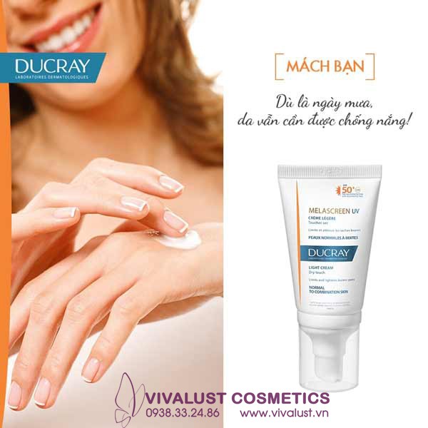 Kem Chống Nắng DUCRAY Melascreen Uv Light Cream SPF50+ (40ml) - Dưỡng Trắng Da Và Chống Lão Hóa