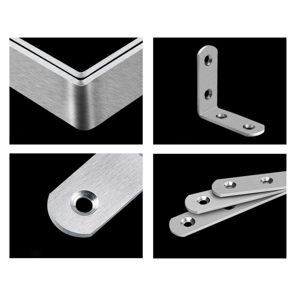 Set 2 Đai Thép Không Gỉ Gắn Góc Cạnh Bảo Vệ An Toàn