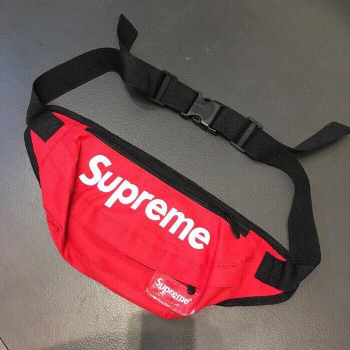 Túi bao tử SUPREME đỏ/đen | BigBuy360 - bigbuy360.vn