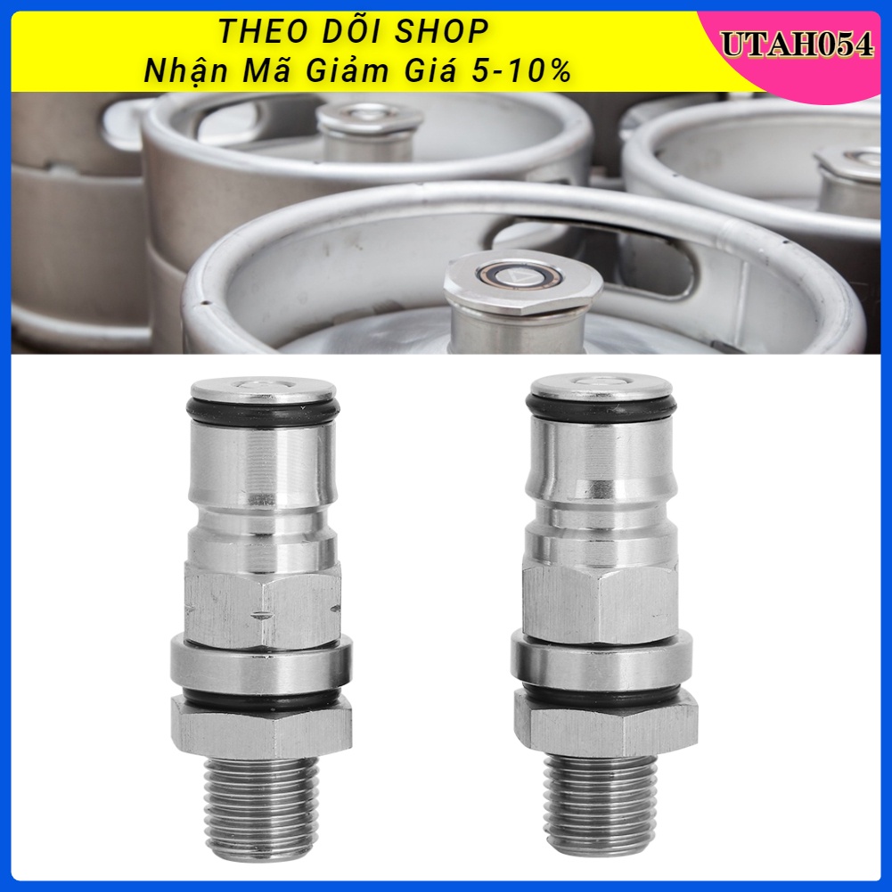 🌈Hàng HOT Vòi Khóa Mini Cho Thùng Bia Bộ điều hợp khóa bia bằng thép không gỉ 304  Phụ kiện bia