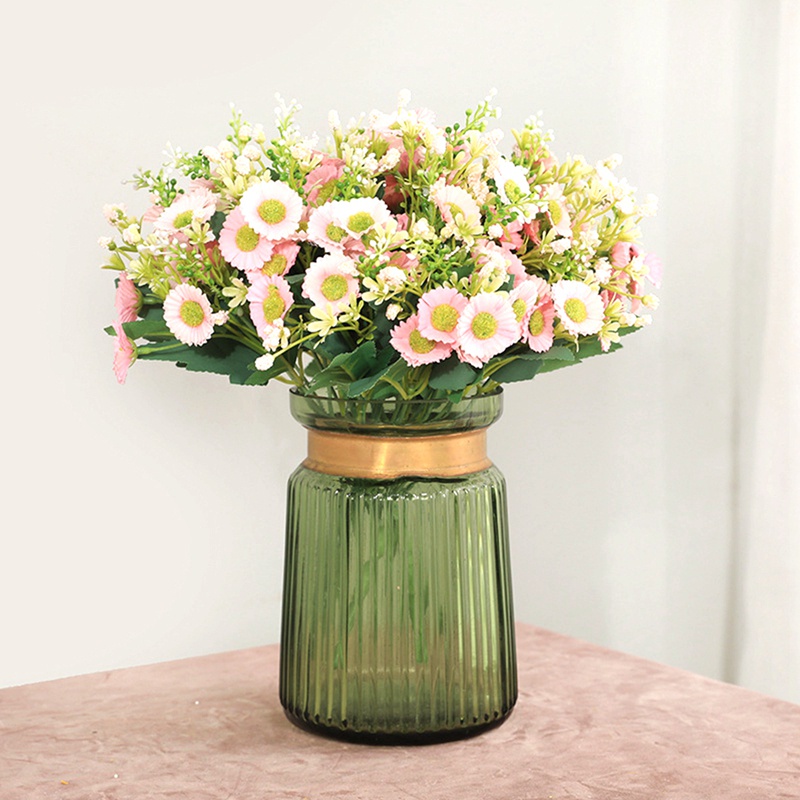 Bó 24 Hoa Cúc Giả Nhiều Màu Trang Trí Nhà Cửa