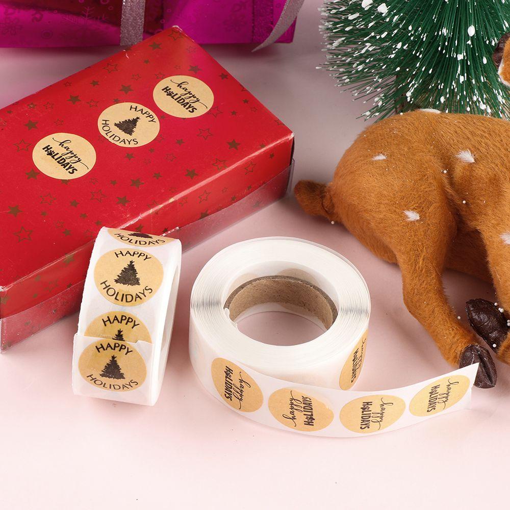 Bộ 1 500 Nhãn Dán Túi Bánh Quy In Chữ Handmade with Love Bằng Giấy Kraft