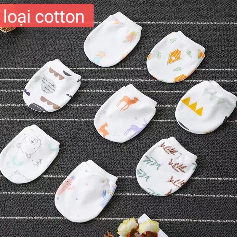 Ninikids: Set bao tay, bao chân sơ sinh cotton có lỗ thoáng siêu nhỏ