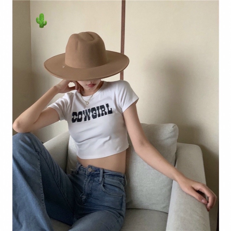 Áo thun croptop COWGIRL alohashop91