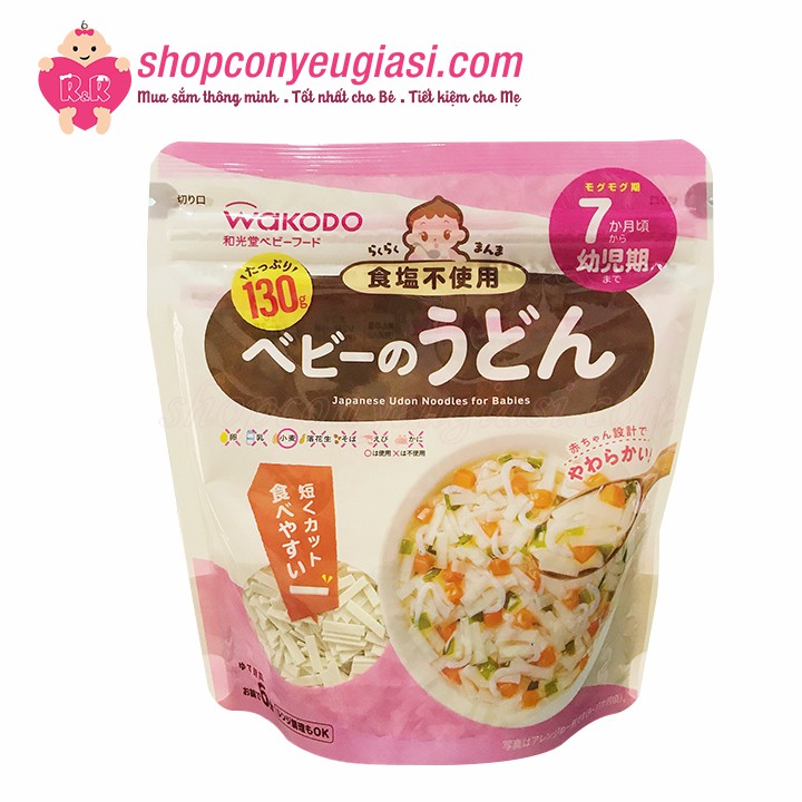 Mì Udon Tách Muối Wakodo Cho Bé 7T 100g - Date 09/2021