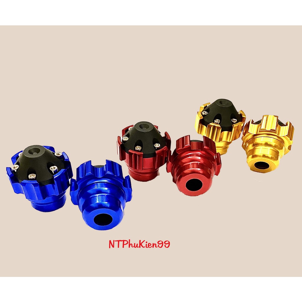 Gù chống đổ trước có nắp mẫu 6 cạnh.Gắn xe máy xe điện.