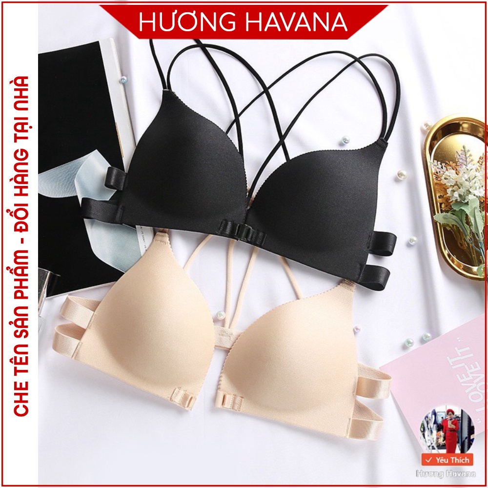 Áo bra su đúc dây mảnh cài trước đệm bàn tay freesize 34-36 FLA46