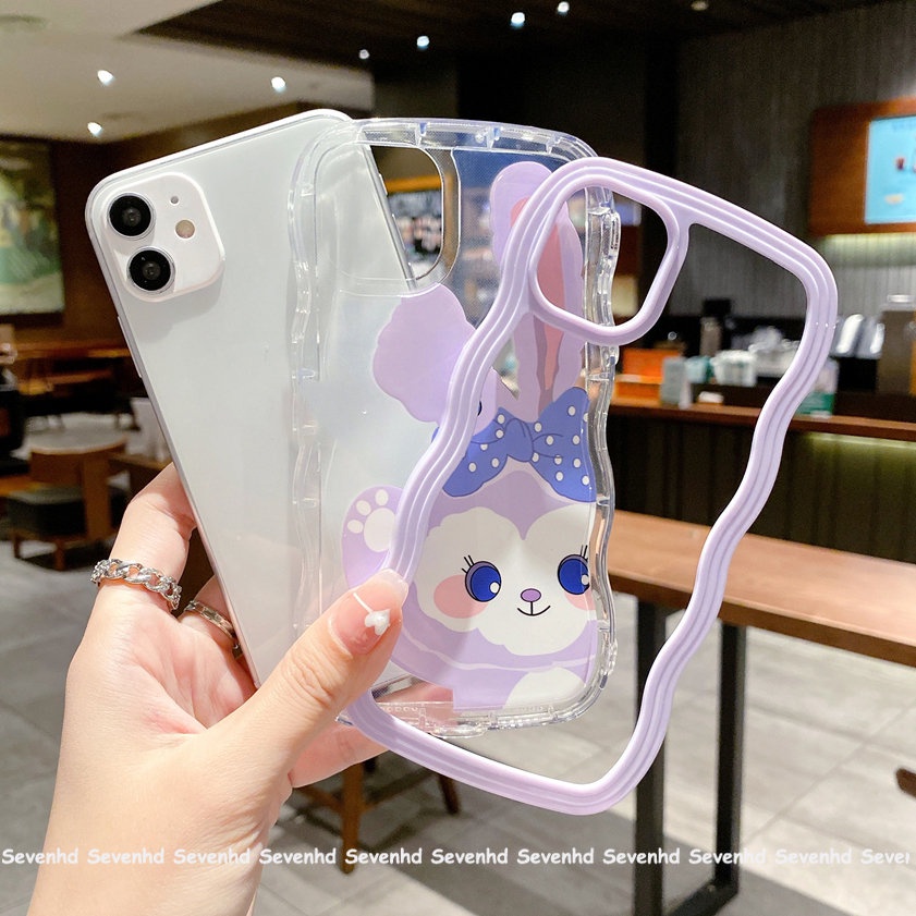 Ốp Điện Thoại Họa Tiết Chú Thỏ Và Ngôi Sao 2 Trong 1 Cho iPhone 13 12 11 Pro Max SE2020 X XR XS Max 8 7 Plus