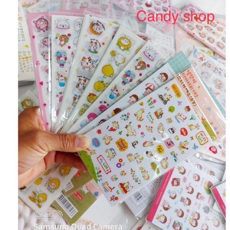 Sticker dán Cute nhiều mẫu lẻ tấm