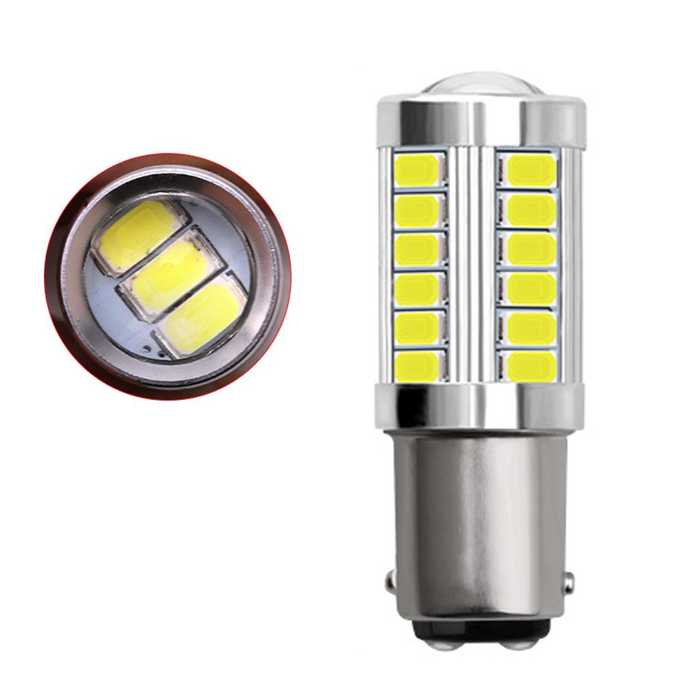 1 cái 1157 33-SMD Bóng đèn LED xe hơi dự phòng Đèn chiếu lùi 5630 BA15S P21W