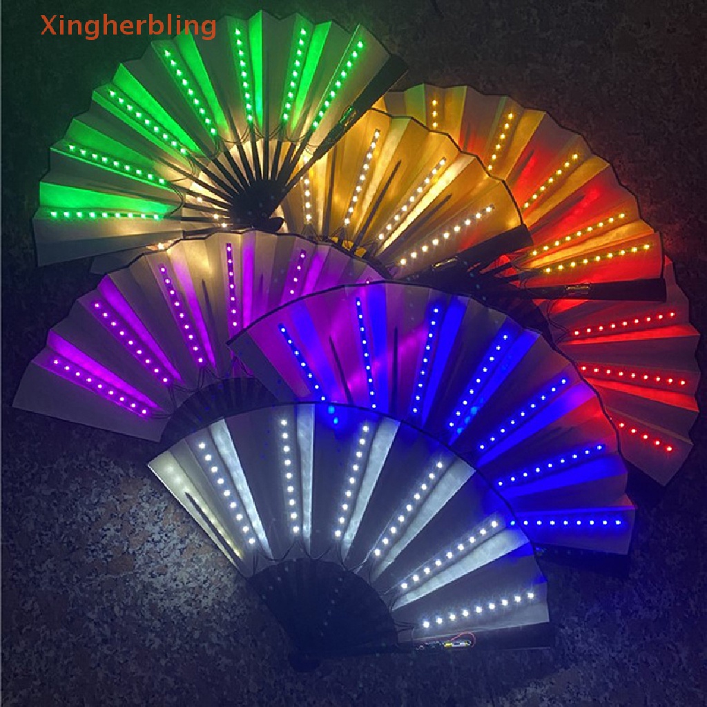Xhb Quạt Nhảy Múa Có Đèn LED Phát Sáng Trong Đêm Lễ Hội / Giáng Sinh