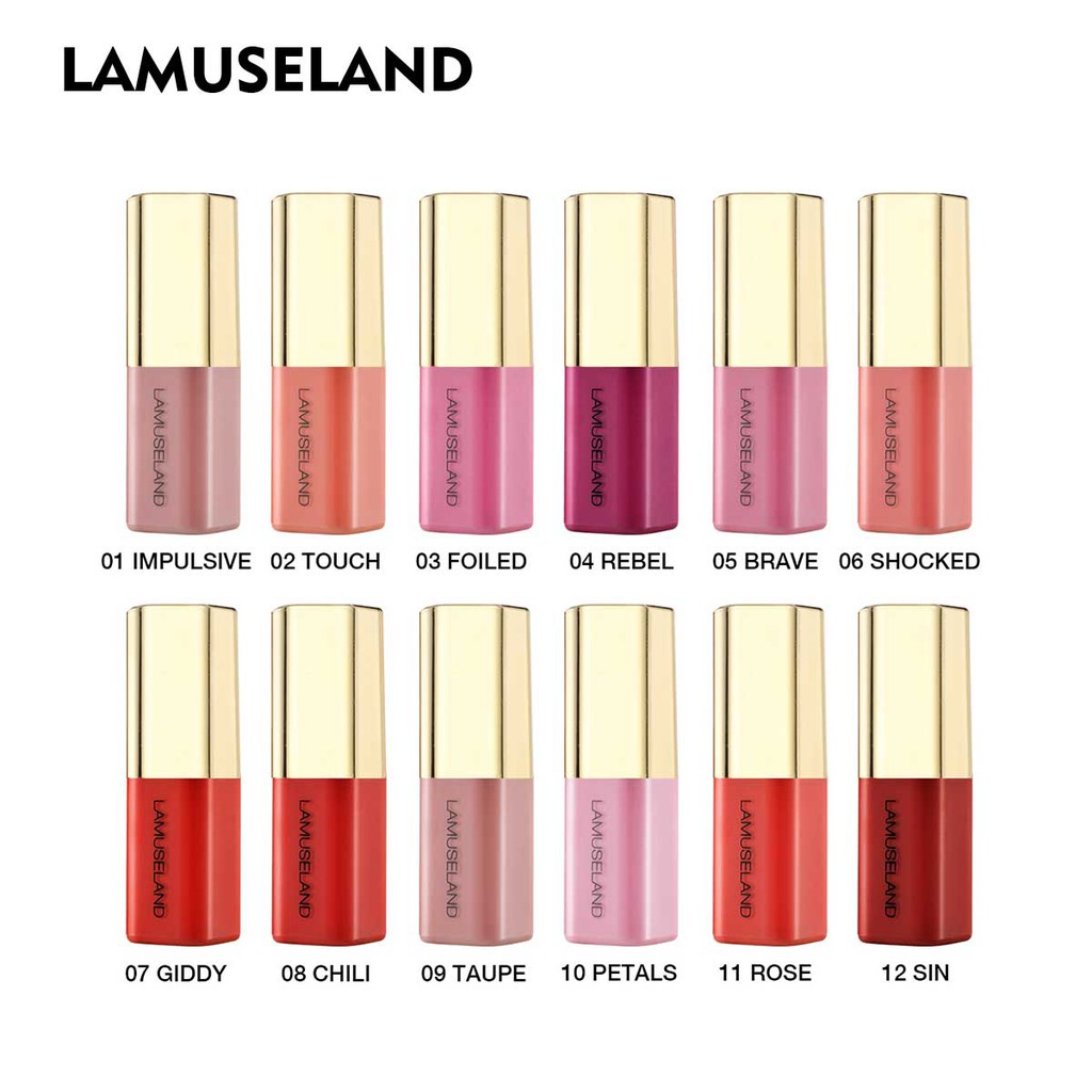 Lamuseland Mini Velvet Keep Lasting Waterproof Lip Gloss 3.5g LA0005