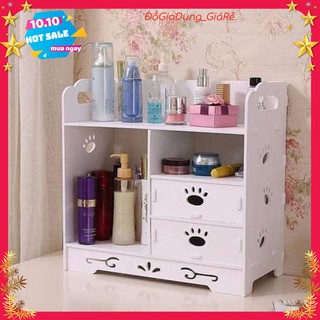 Kệ đựng đồ đa năng, giá đựng đồ nhà tắm nhà bếp, tủ mỹ phẩm mini để bàn