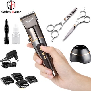 Tông đơ cắt tóc chuyên nghiệp KEMEI KM-9160 cao cấp, tông đơ hớt tóc đầy đủ phụ kiện tiện lợi-Tặng bộ kéo cắt tỉa hot