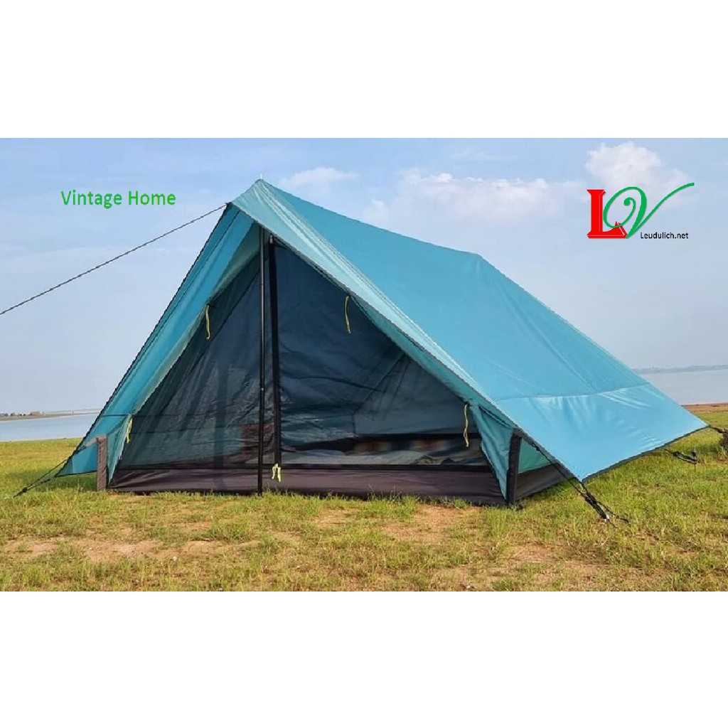 Lều cắm trại 4 người (LỀU VINTAGE HOME 4 - 5P) Lều view cực thoáng, hàng chất lượng cao
