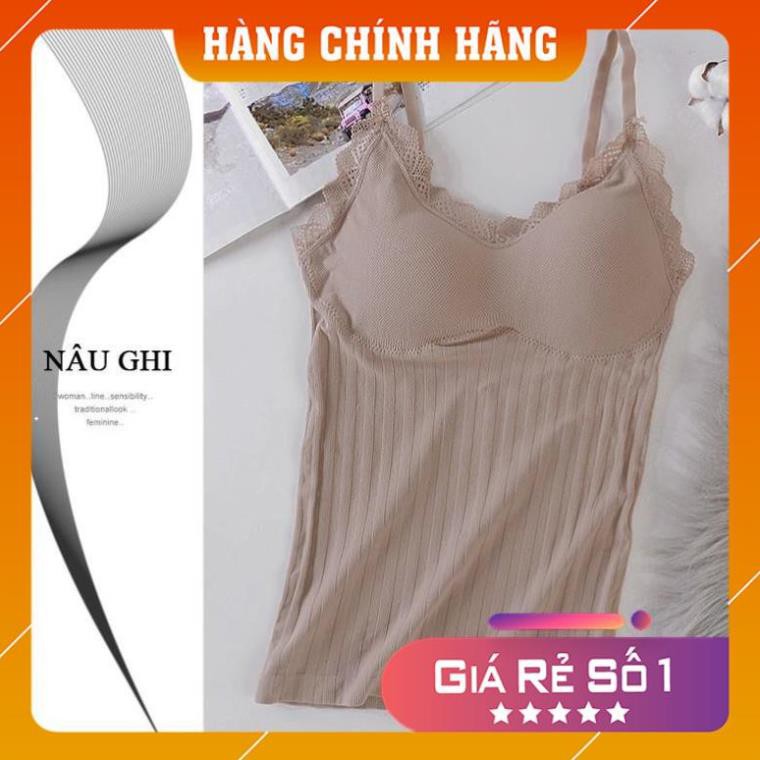 Áo bra kết hợp áo 2 dây dáng dài Cotton Polyamide siêu co giãn, Freesize 40-65kg FLA38