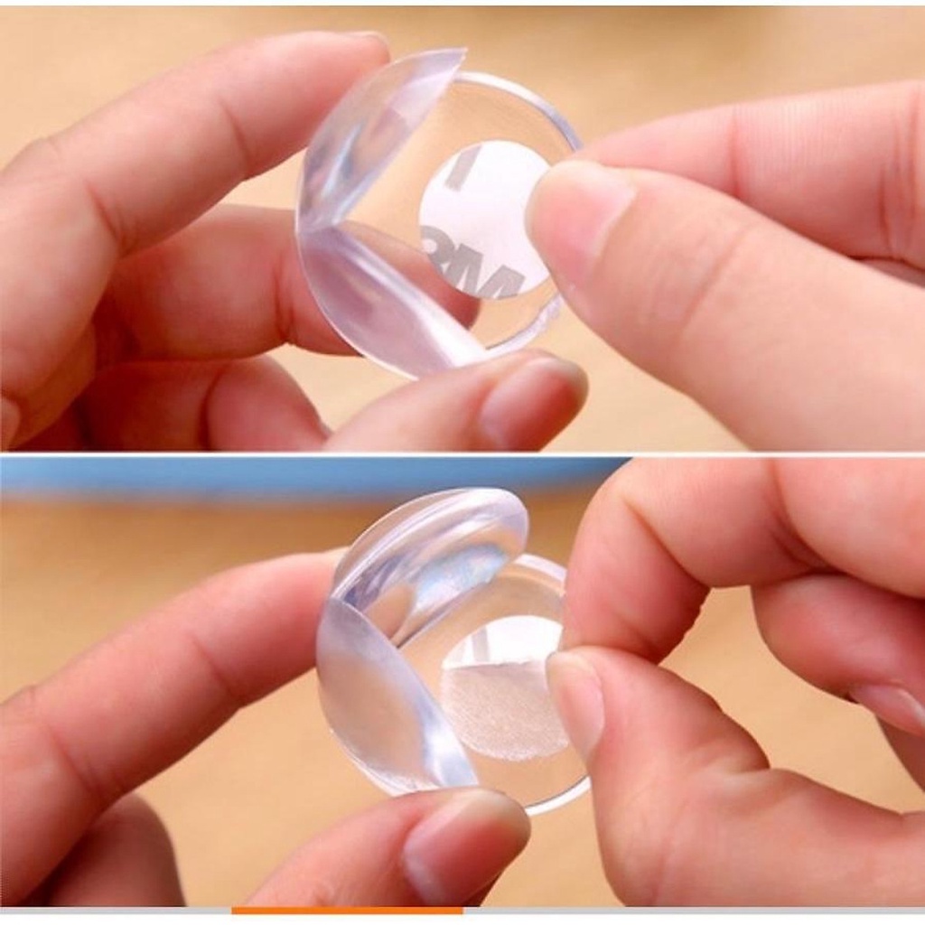 12 miếng bọc góc bàn, che cạnh bàn, miếng nhựa dẻo bịt góc bàn, tủ, gường, nẹp góc silicon chống va đập, an toàn cho trẻ