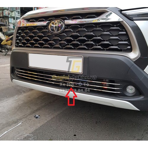 Ốp mặt Ca Lăng, Calang trên dưới dành cho xe Toyota Corolla Cross