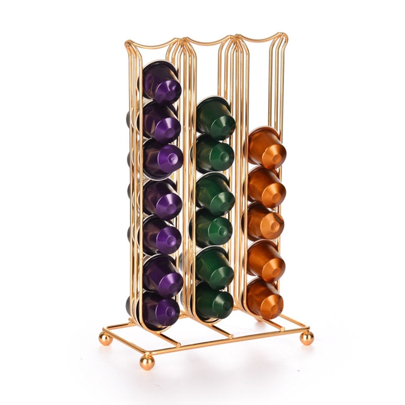 Giá Đỡ Viên Nang Cà Phê Hai Mặt Bằng Sắt Tiện Dụng Cho Nhà Bếp / Văn Phòng